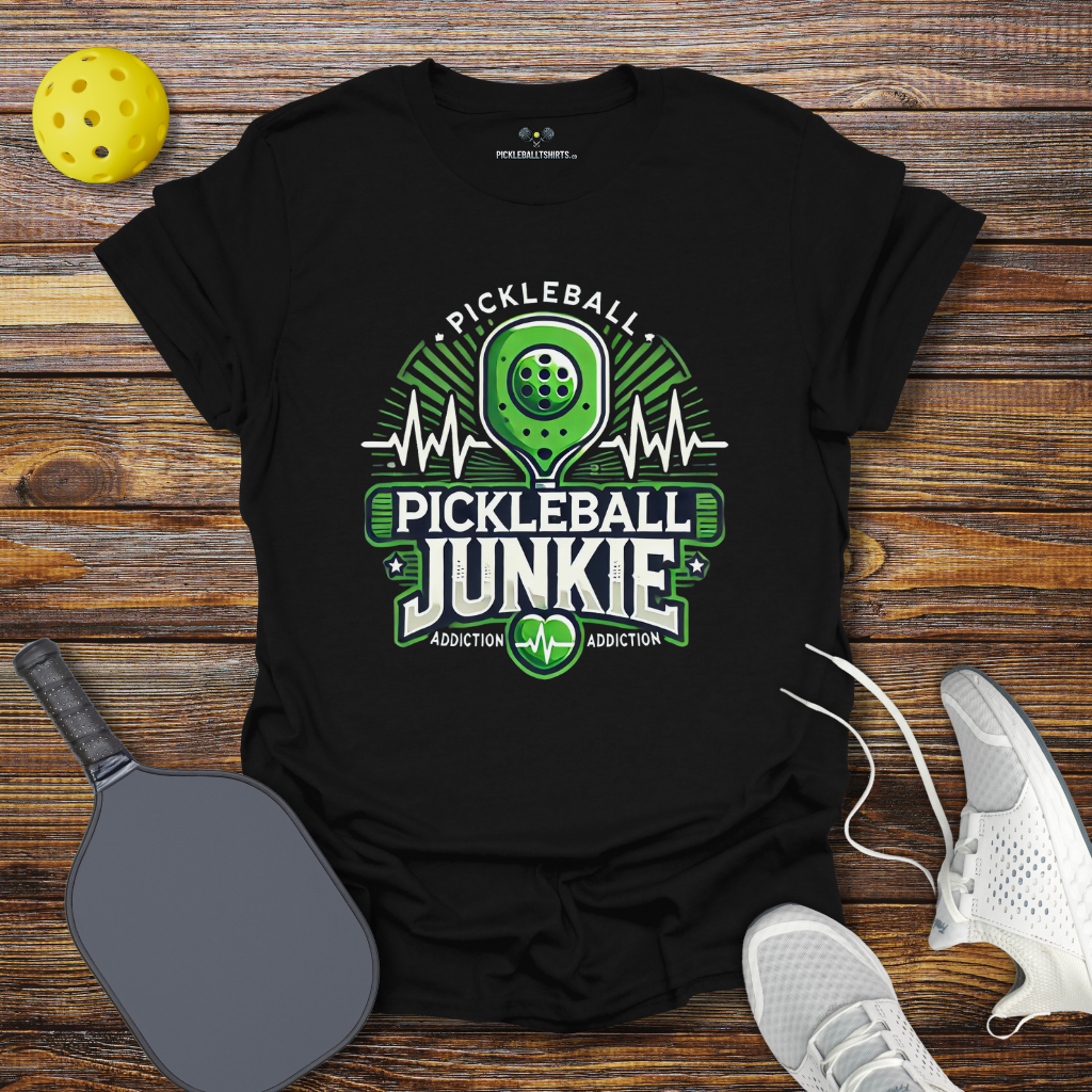 Funny Pickleball Shirt –  Pickleball JUNKIE T-Shirt