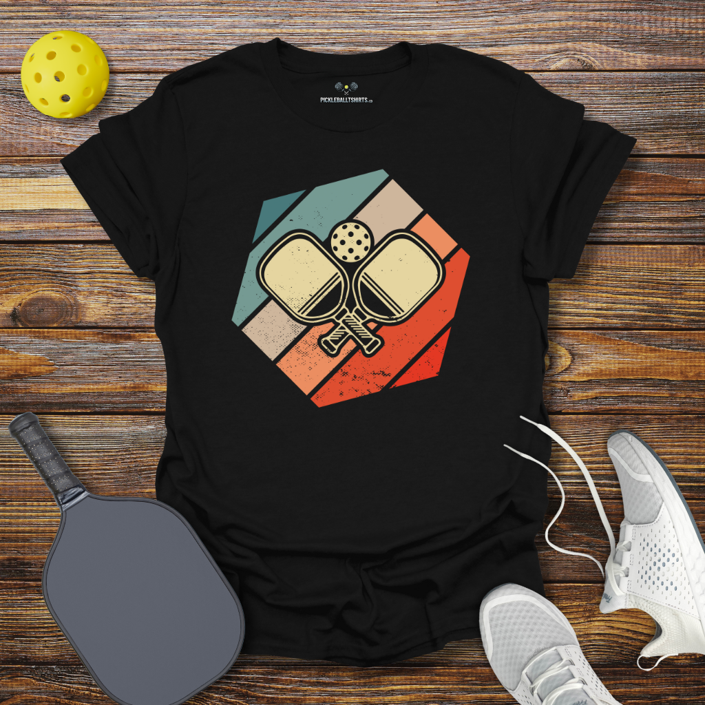 Funny Pickleball Shirt –  Pickleball Retro Padles T-Shirt