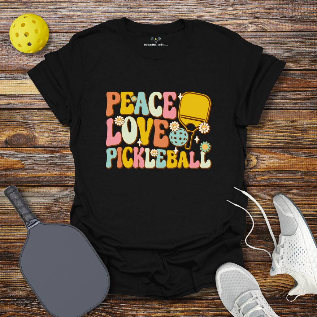 Funny Pickleball Shirt –  Peace Love Pickleball T-Shirt