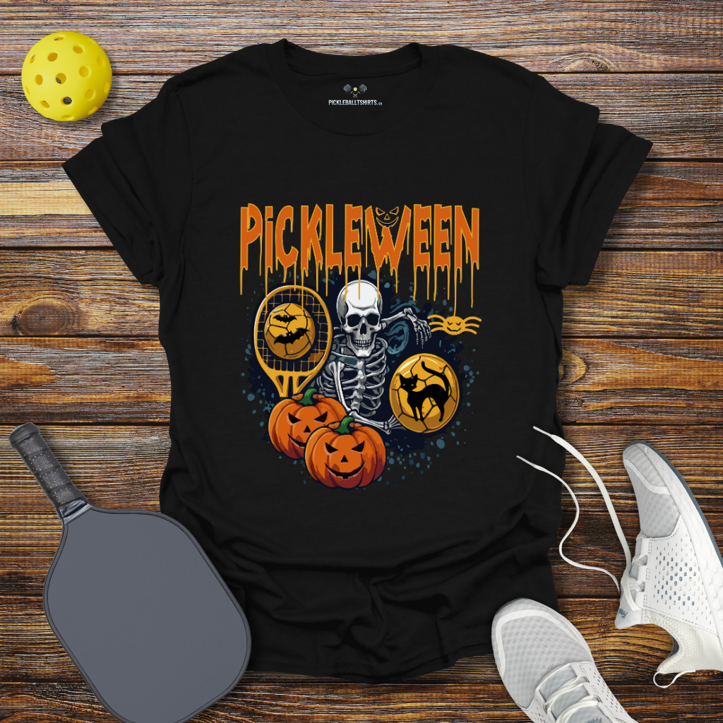 Funny Pickleball Shirt –  Pickleween Halloween T-Shirt