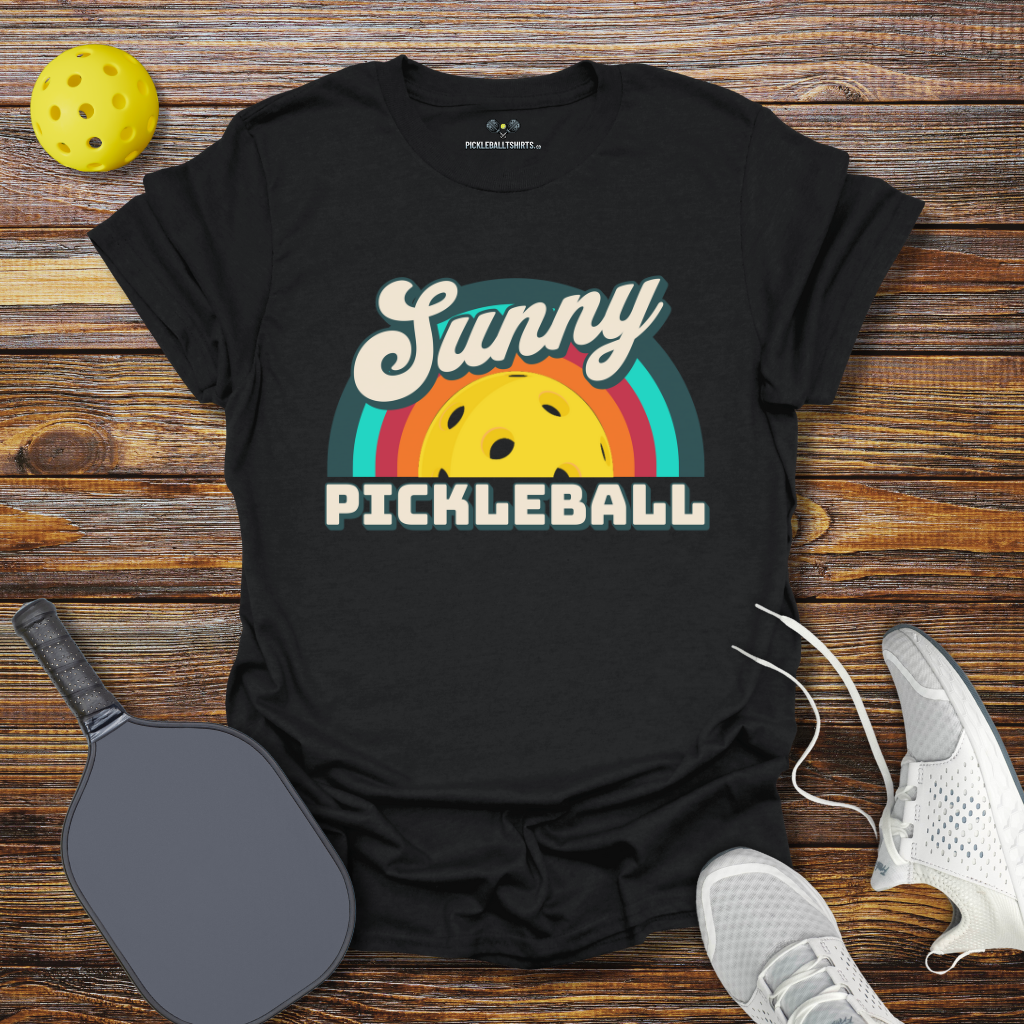 Funny Pickleball Shirt –  Sunny Pickleball Retro T-Shirt
