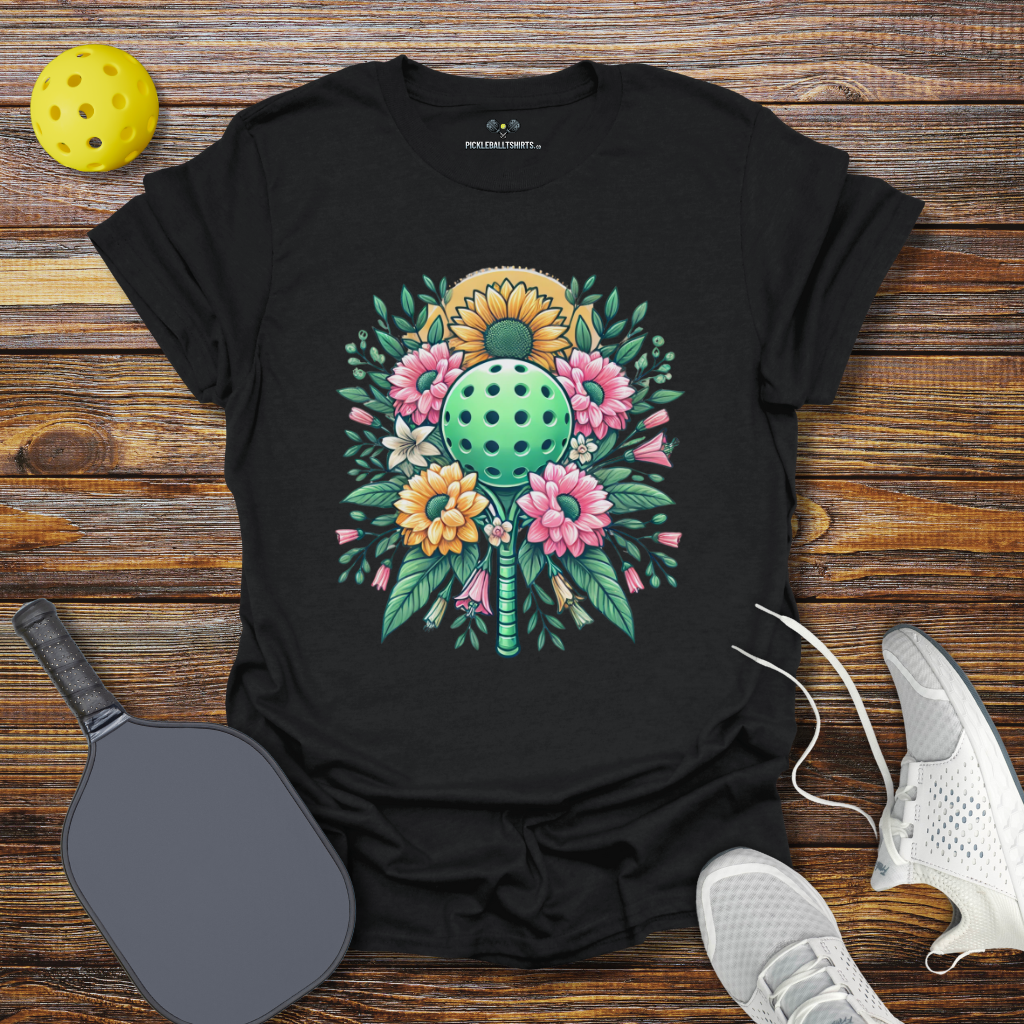 Funny Pickleball Shirt –  Floral Pickleball Dreams T-Shirt