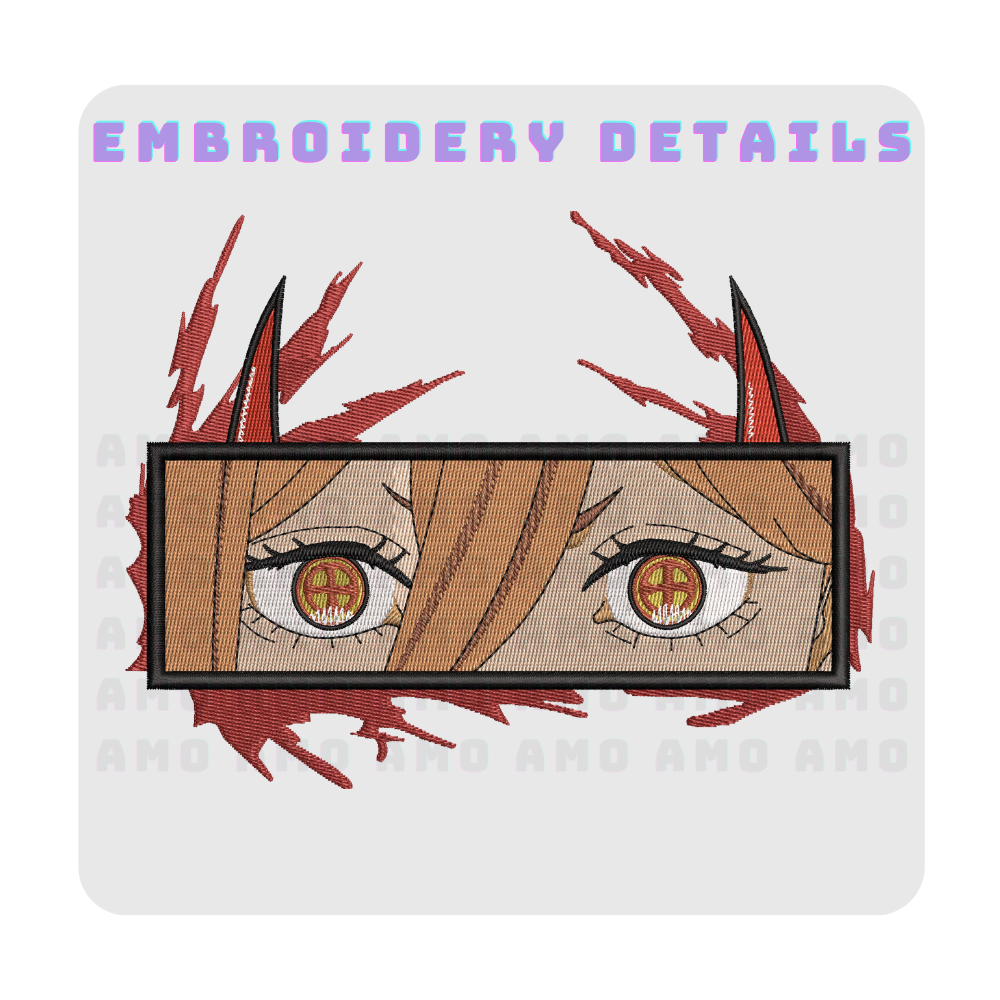 Power Chainsaw Man Embroidered T-Shirt – Anime Streetwear Tee