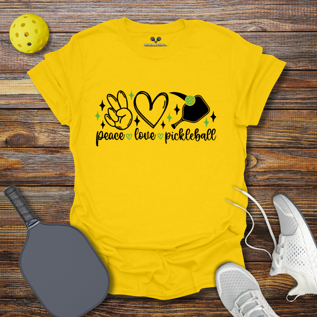 Funny Pickleball Shirt –  Peace Love Pickleball T-Shirt