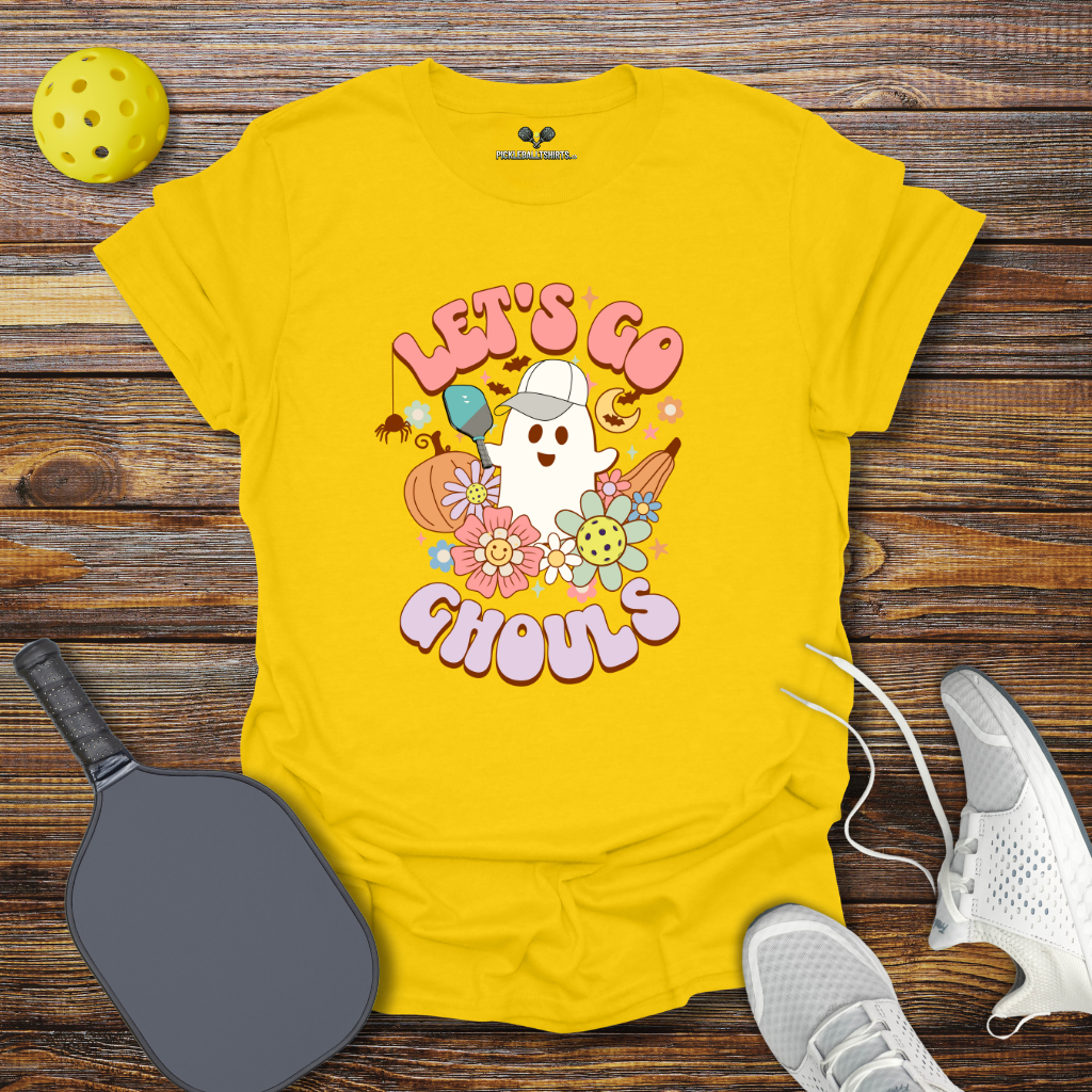 Funny Pickleball Shirt –  Let's Go Ghouls Halloween T-Shirt