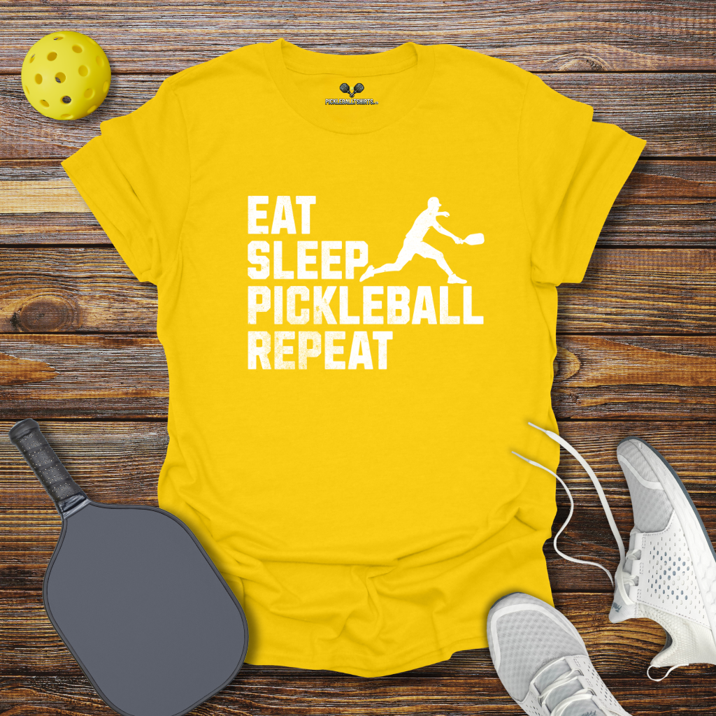 Funny Pickleball Shirt –  Eat Sleep Pickleball Repeat T-Shirt