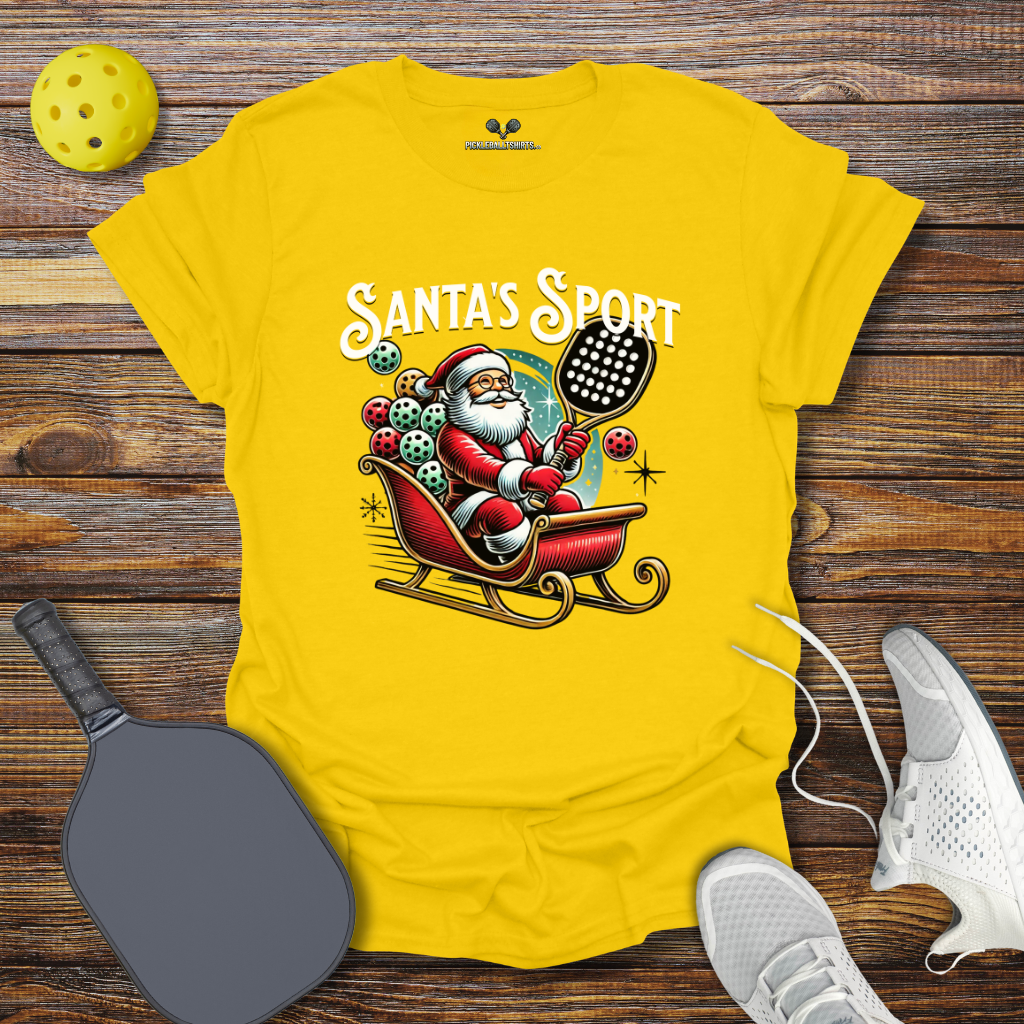 Funny Pickleball Shirt –  Santa's Sport Christmas T-Shirt