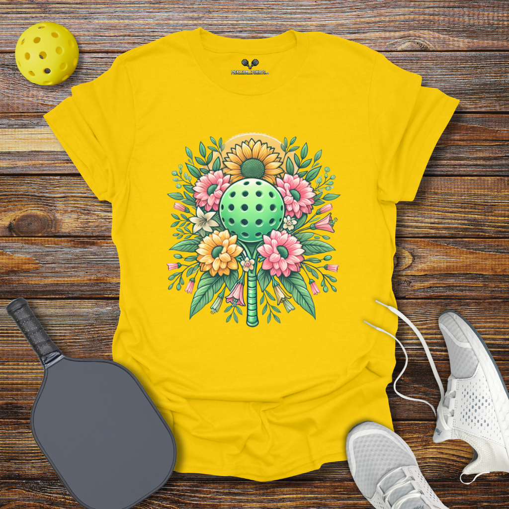 Funny Pickleball Shirt –  Floral Pickleball Dreams T-Shirt
