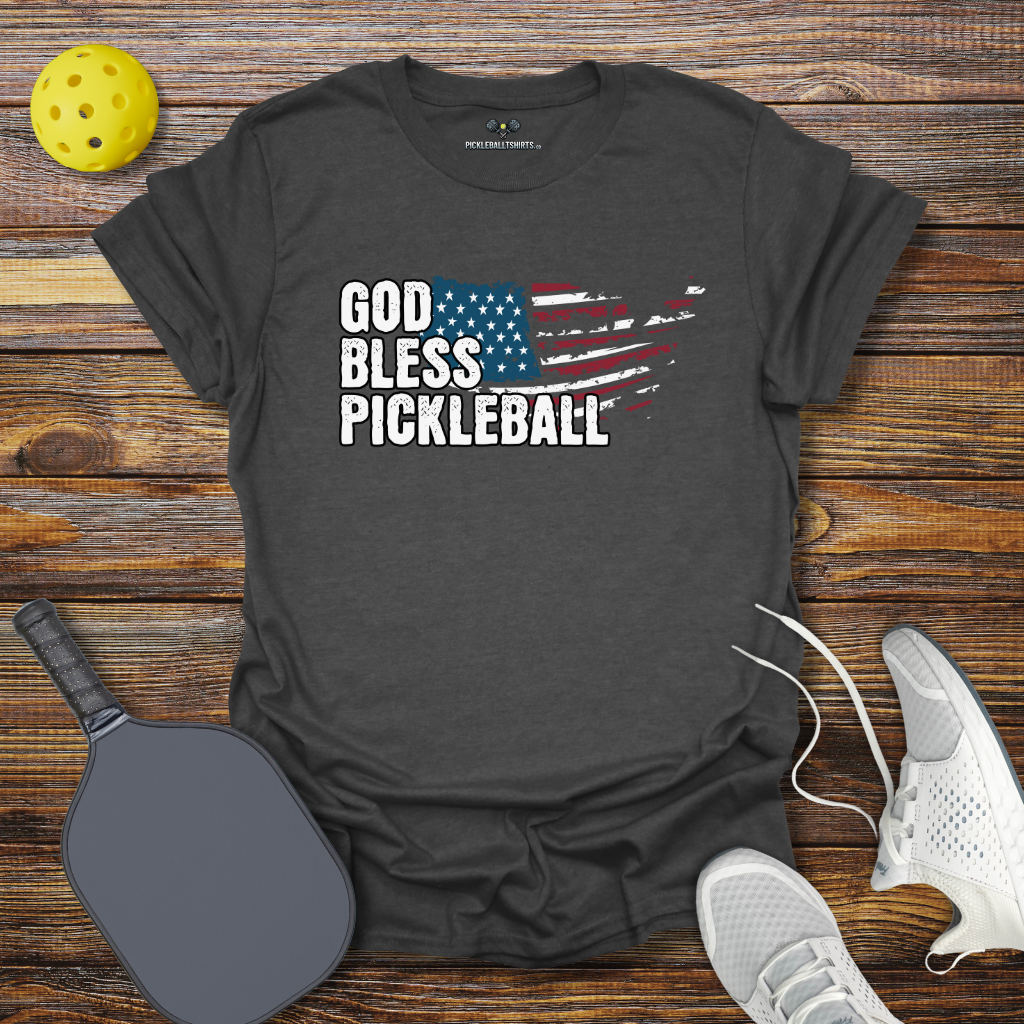 Funny Pickleball Shirt –  God Bless Pickleball T-Shirt