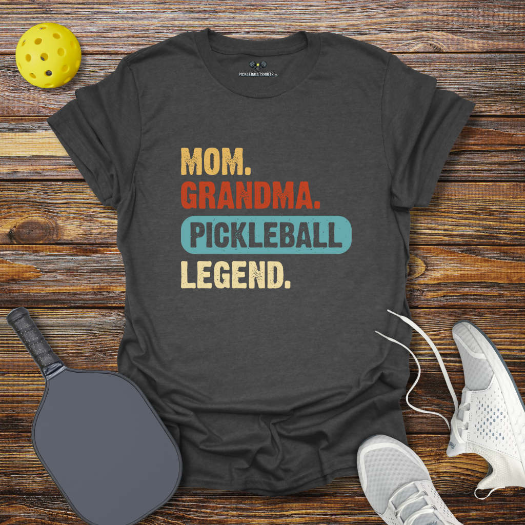Funny Pickleball Shirt –  Mom Grandma Pickleball Legend T-Shirt