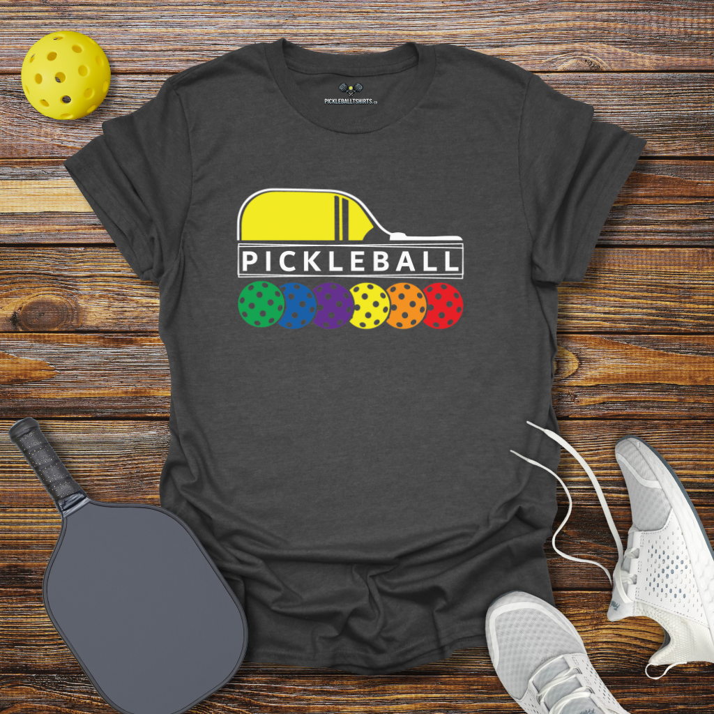 Funny Pickleball Shirt –  Pickleball Colored Balls T-Shirt
