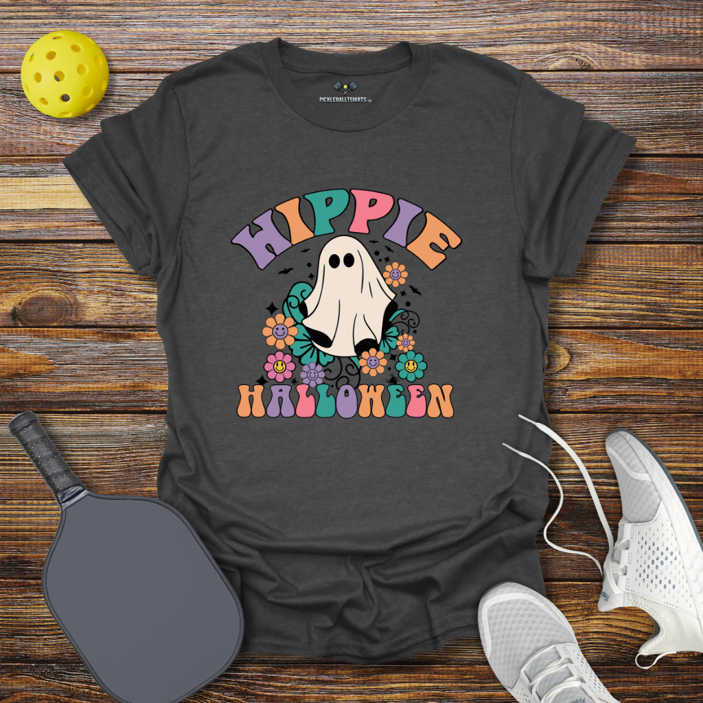 Funny Pickleball Shirt –  Hippie Halloween T-Shirt