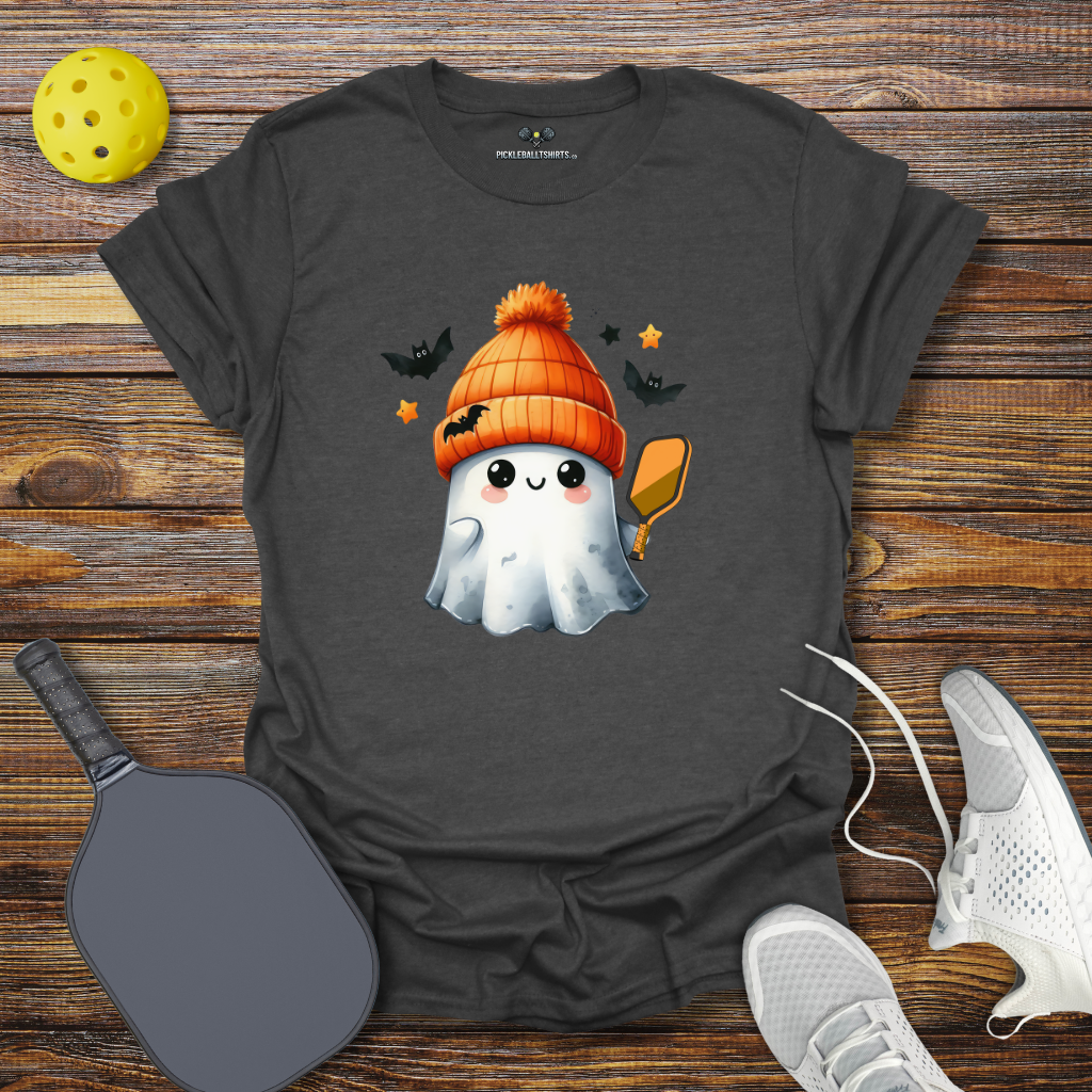Funny Pickleball Shirt –  Halloween Pickleballer Ghost T-Shirt