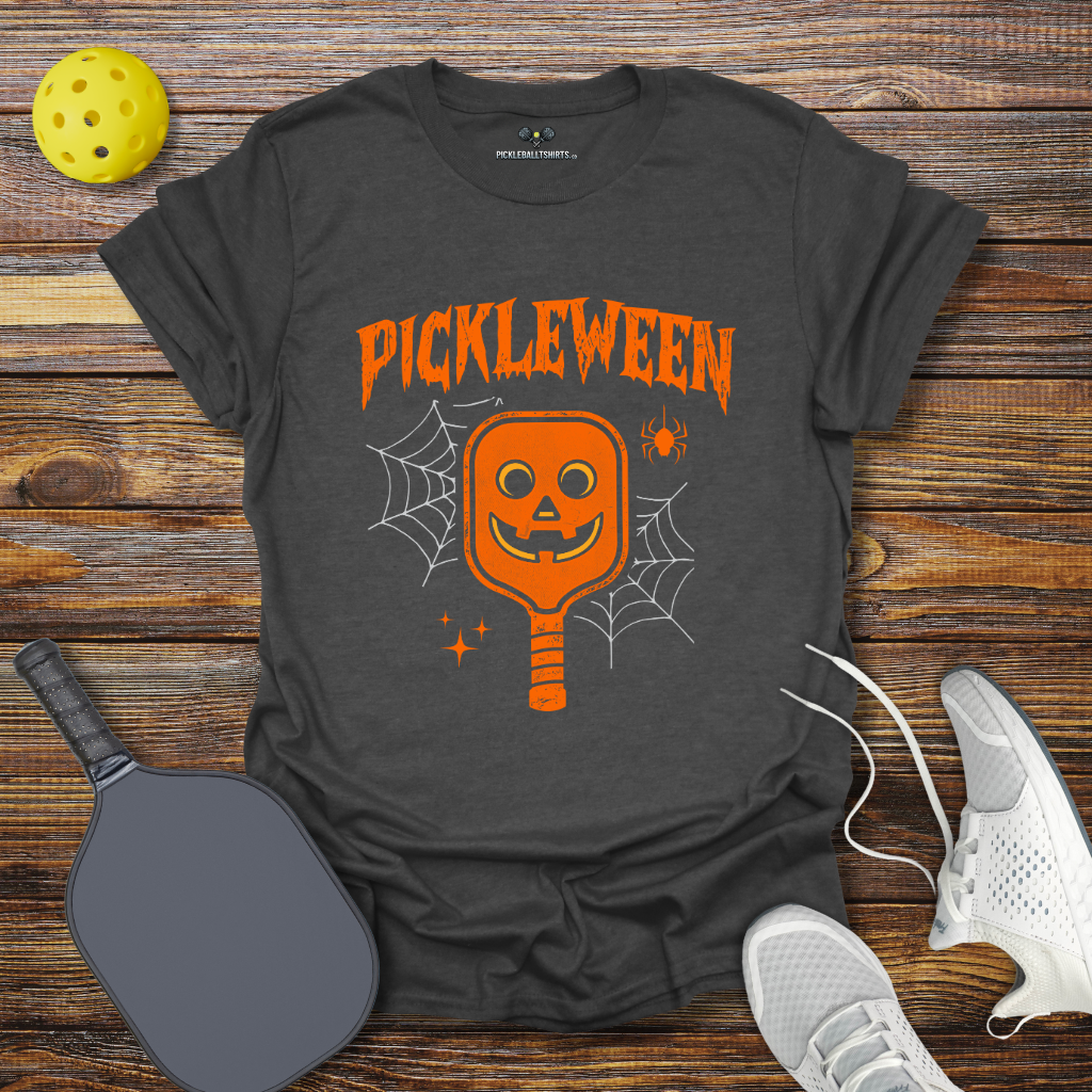 Funny Halloween Pickleball Shirt – Pickleween Paddle Tee
