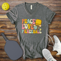 Funny Pickleball Shirt –  Peace Love Pickleball V-Neck T-shirt