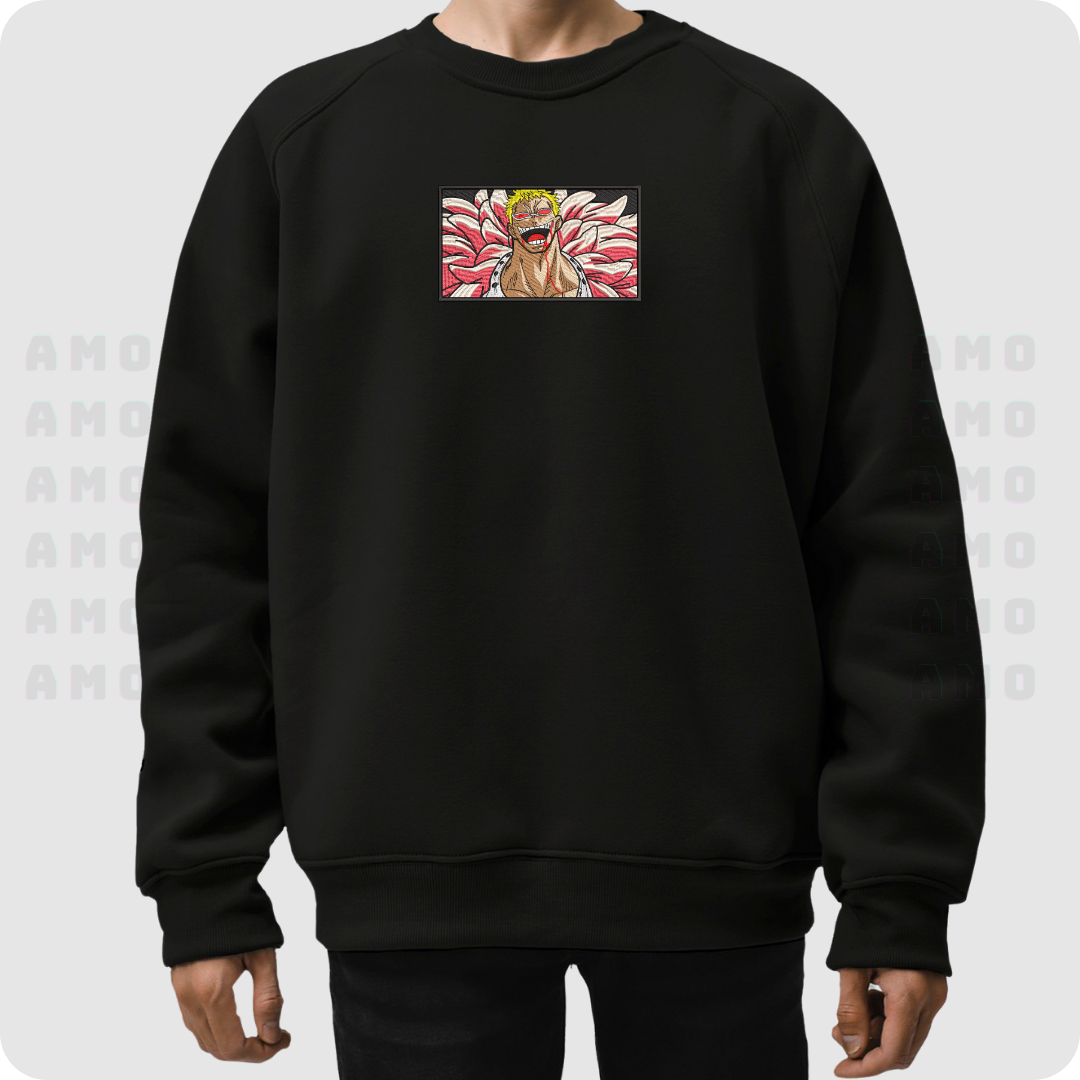 Donquixote Doflamingo One Piece Embroidered Sweater