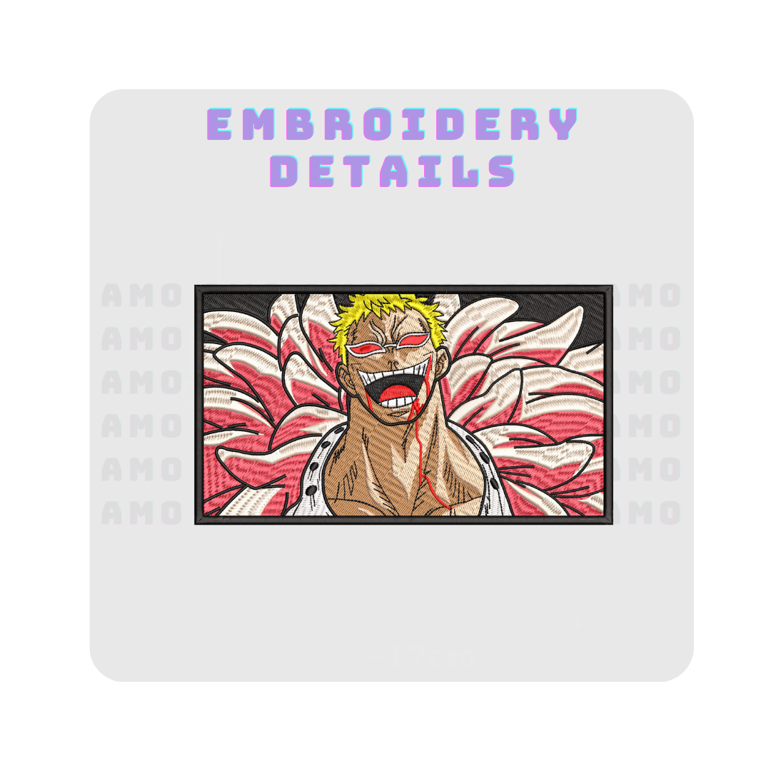 Donquixote Doflamingo One Piece Embroidered Sweater
