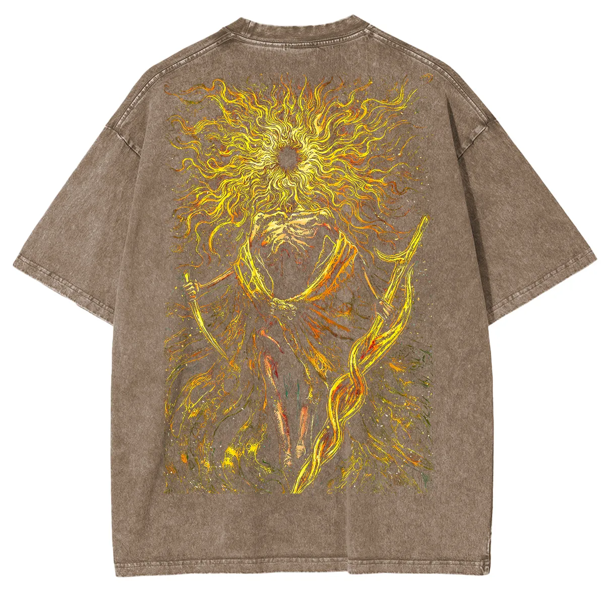 Midra Lord of Frenzied Flame Graphic Vintage Washed Unisex T-Shirt