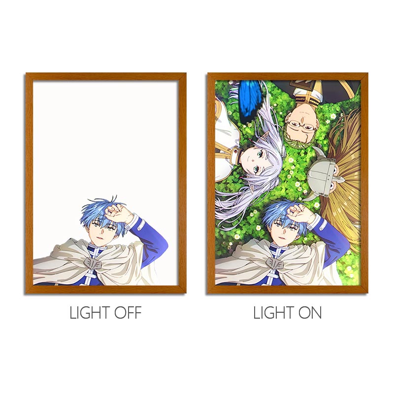Frieren: Beyond Journey's End Anime LED Light Painting Light Box Photo Frame Wall Art