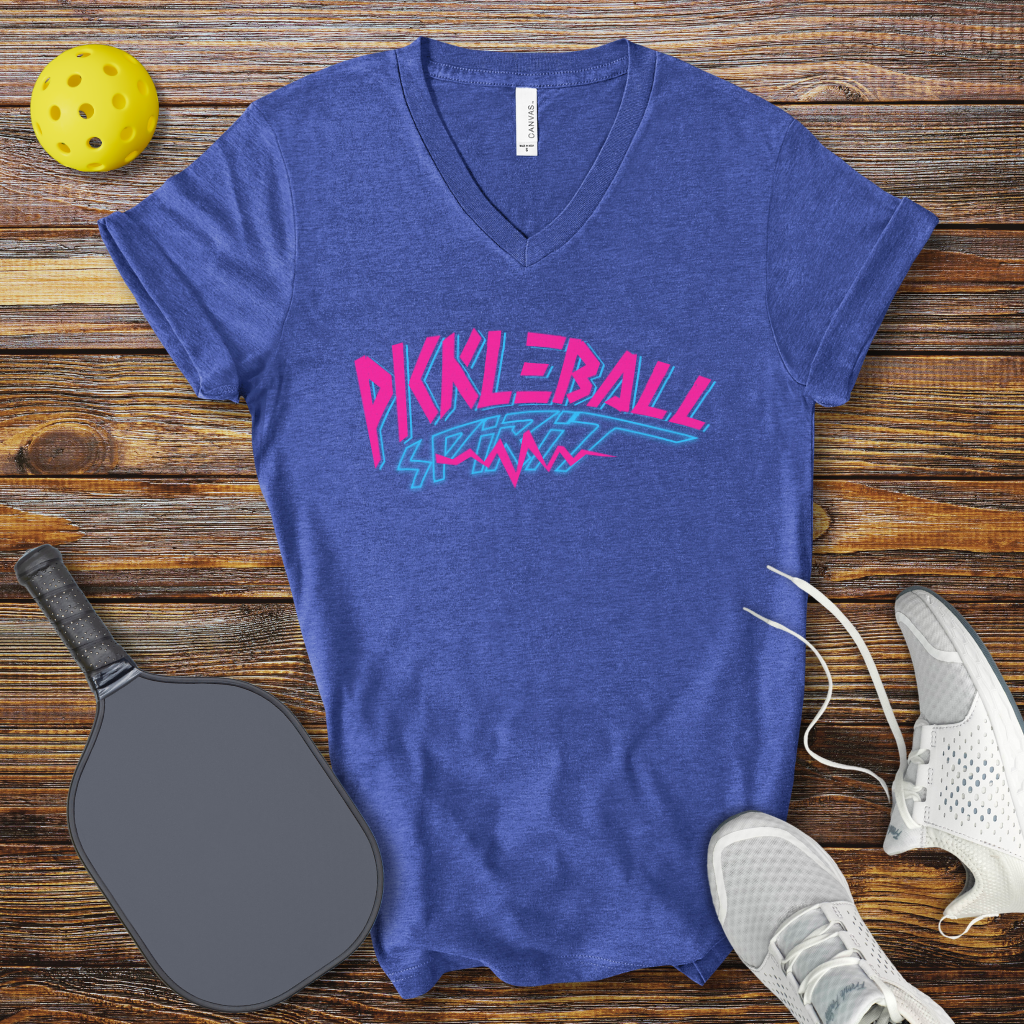 Funny Pickleball Shirt –  Pickleball Spirit V-Neck T-shirt