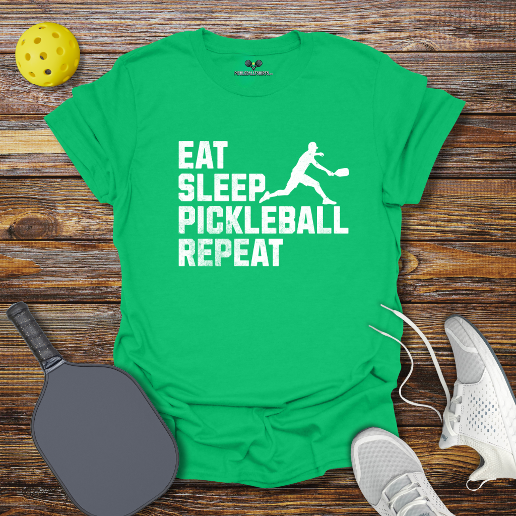 Funny Pickleball Shirt –  Eat Sleep Pickleball Repeat T-Shirt
