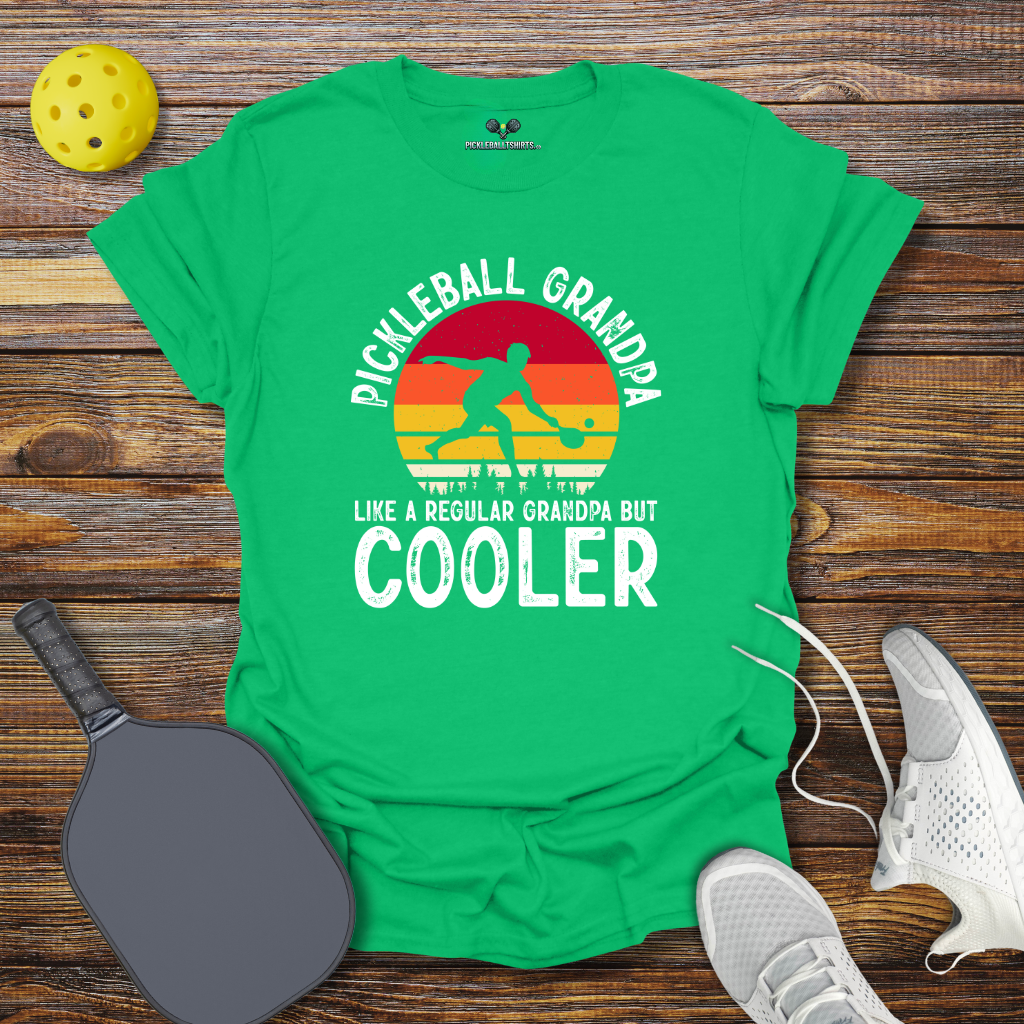 Funny Pickleball Shirt –  Pickleball Grandpa Like Regular Grandpa but Cooler T-Shirt