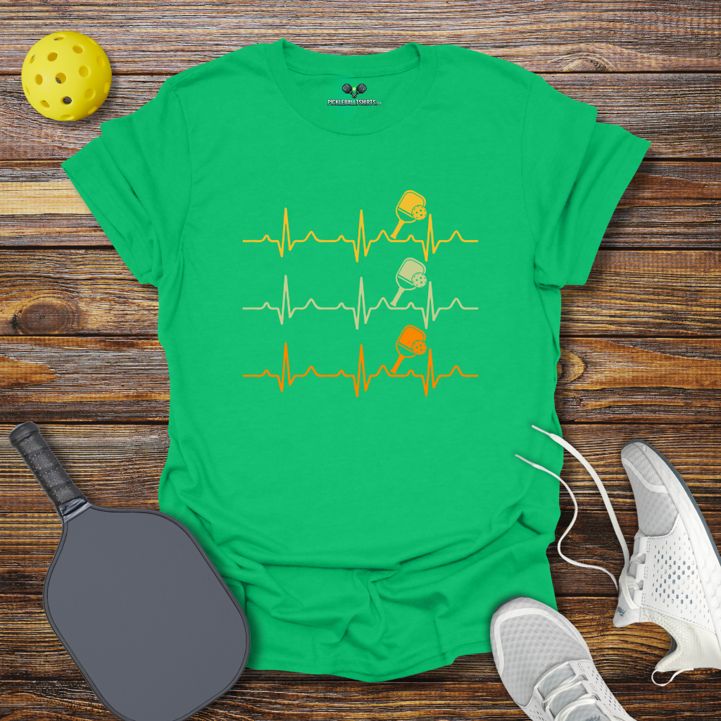 Funny Pickleball Shirt –  Pickleball Heartbeat Vintage T-Shirt