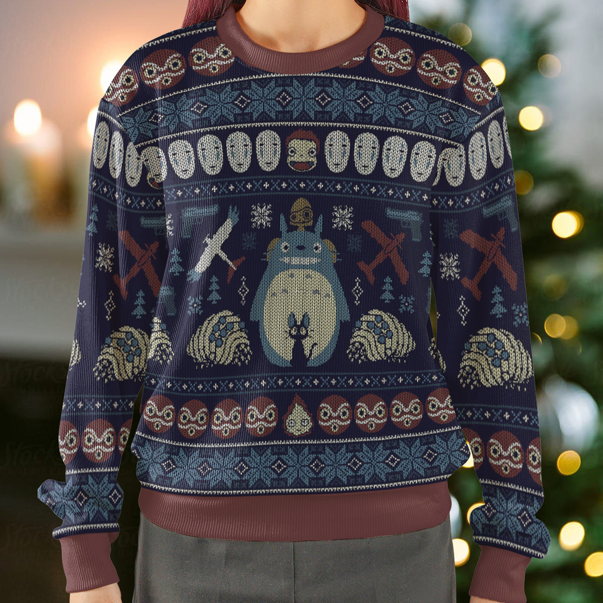 A Very Anime Christmas Ugly Christmas Sweatshirt