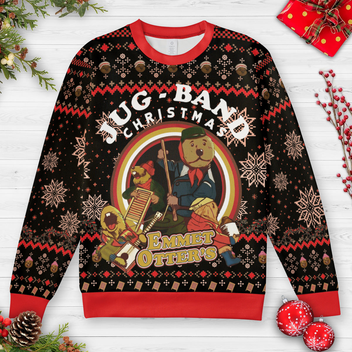 Emmet Otters Jug Band Christmas Ugly Christmas Sweatshirt
