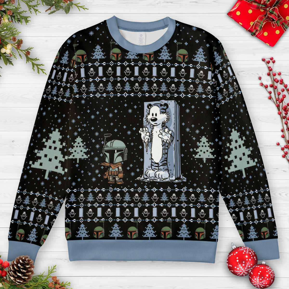 Frozen in Carbonite Ugly Christmas Sweatshirt