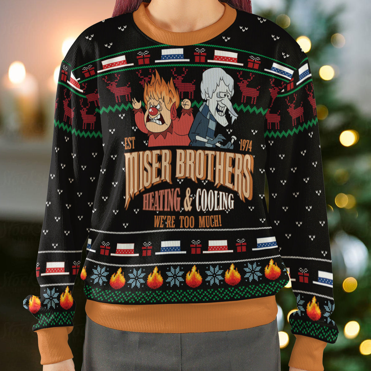 Heating And Cooling Ugly Christmas Sweatshirt