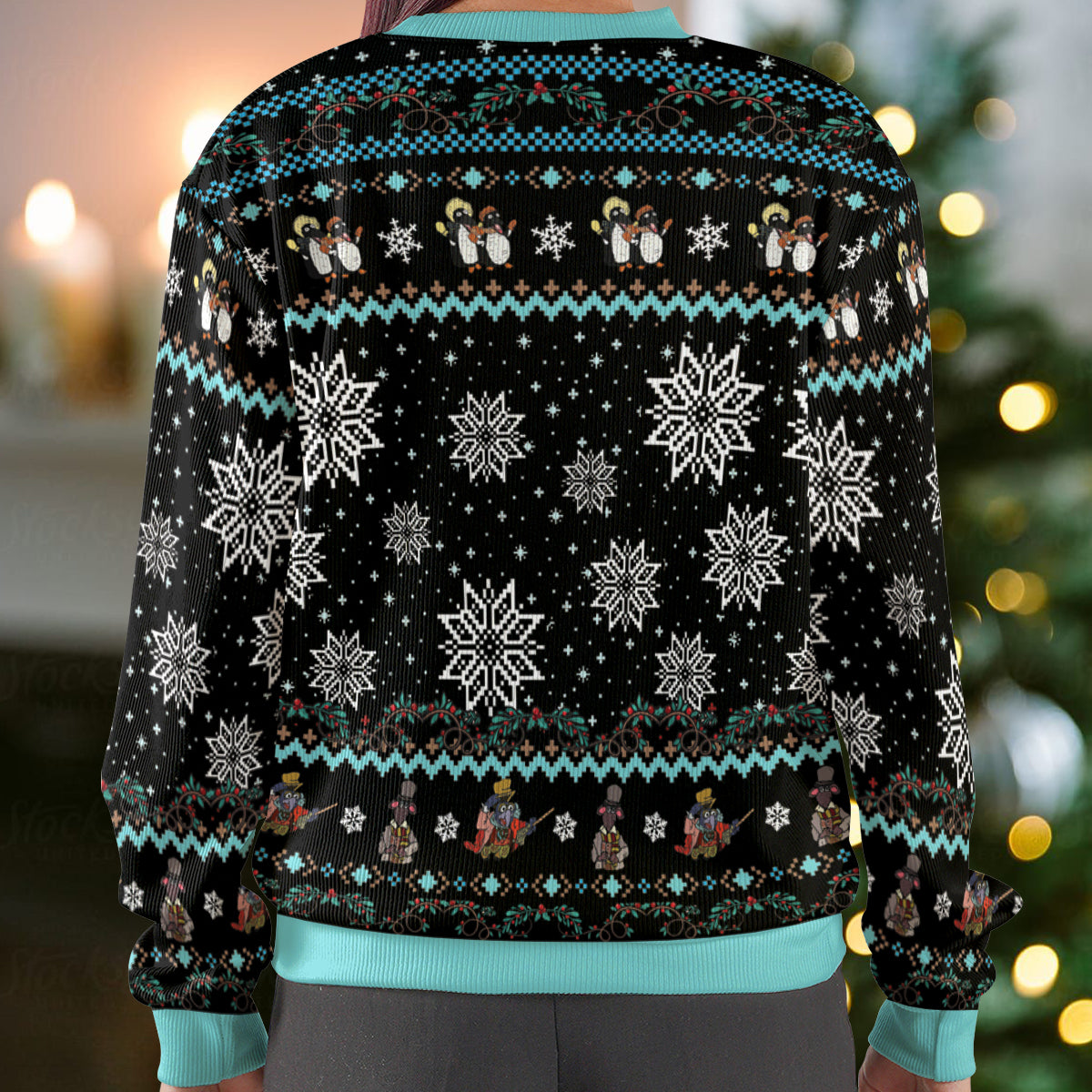Here For The Food Ugly Christmas Sweatshirt