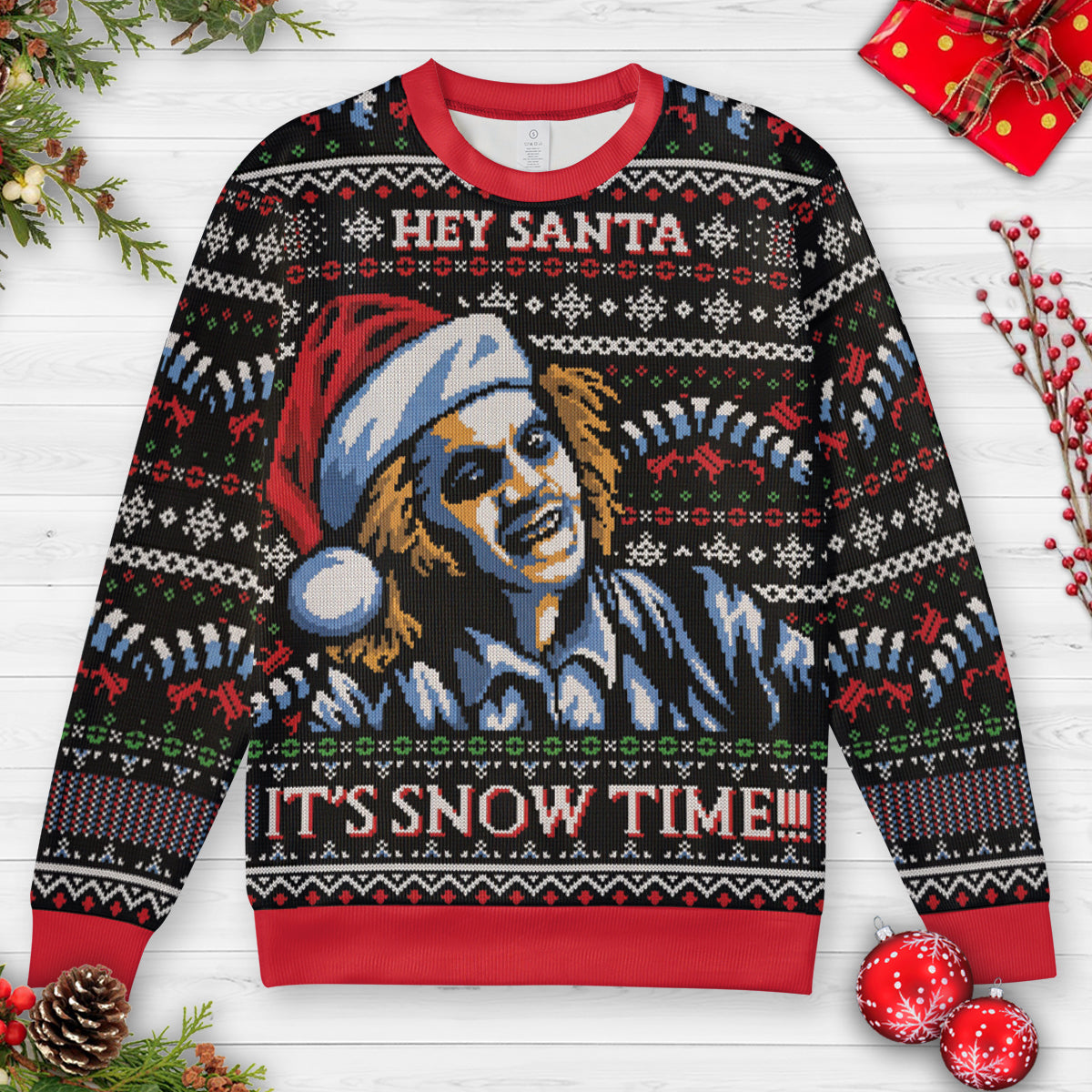 It's Snow Time Ugly Christmas Sweatshirt