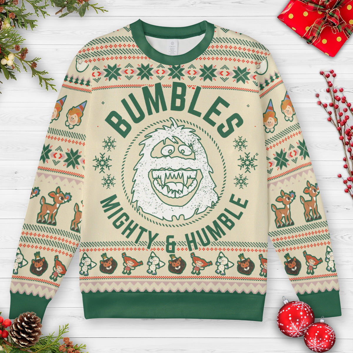 Midfit Bumbles Mighty & Humble Ugly Christmas Sweatshirt