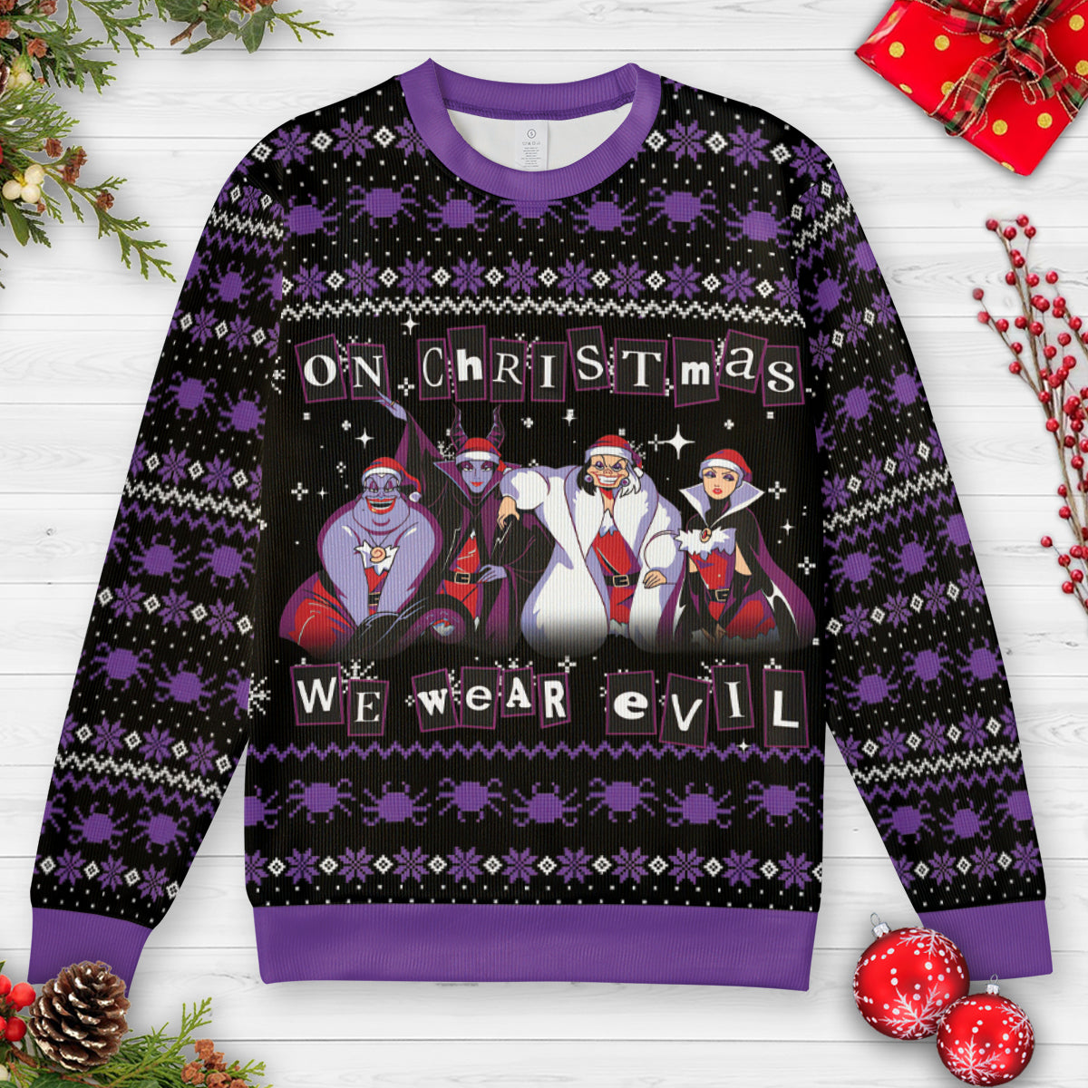 On Christmas We Wear Evil Ugly Christmas Sweatshirt