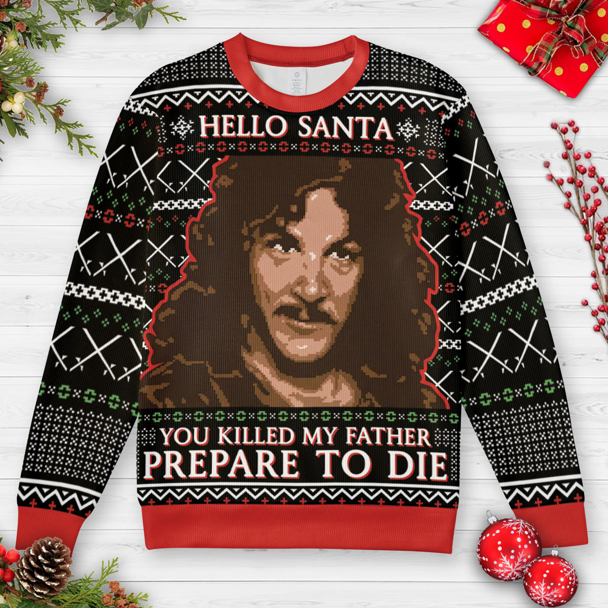 Santa the Six Fingered Man Ugly Christmas Sweatshirt