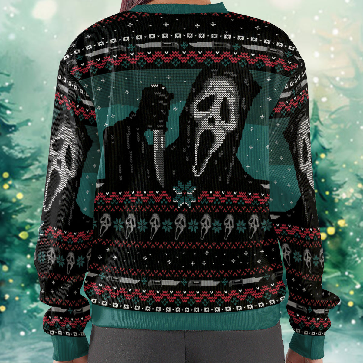 Scary Christmas Ugly Christmas Sweatshirt