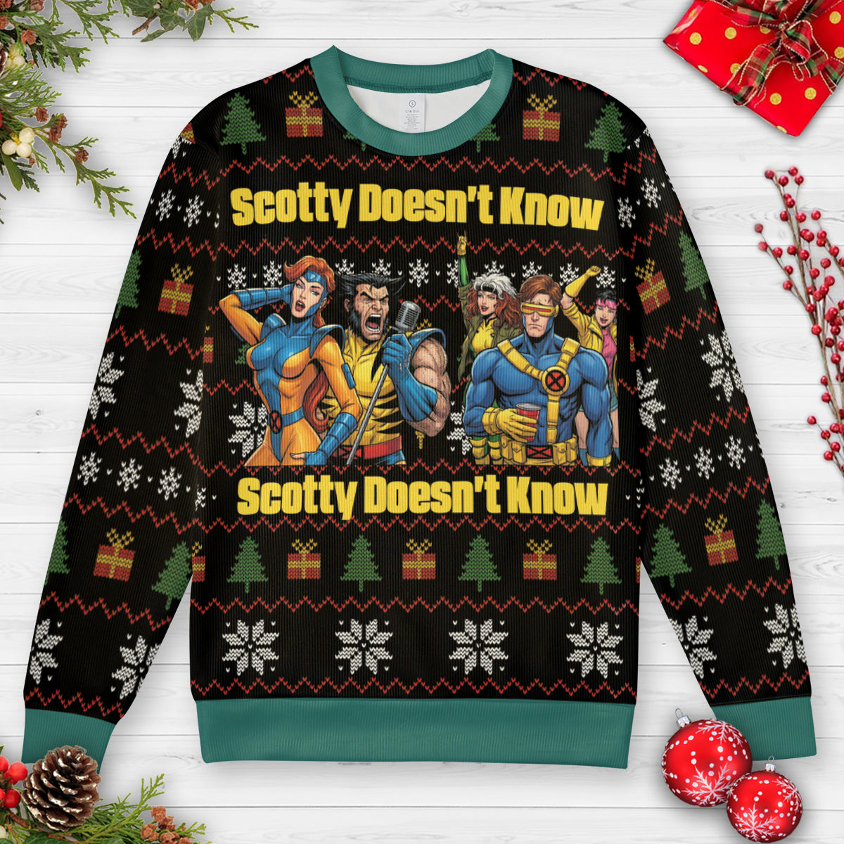 Scotty Doesn't Know Ugly Christmas Sweatshirt