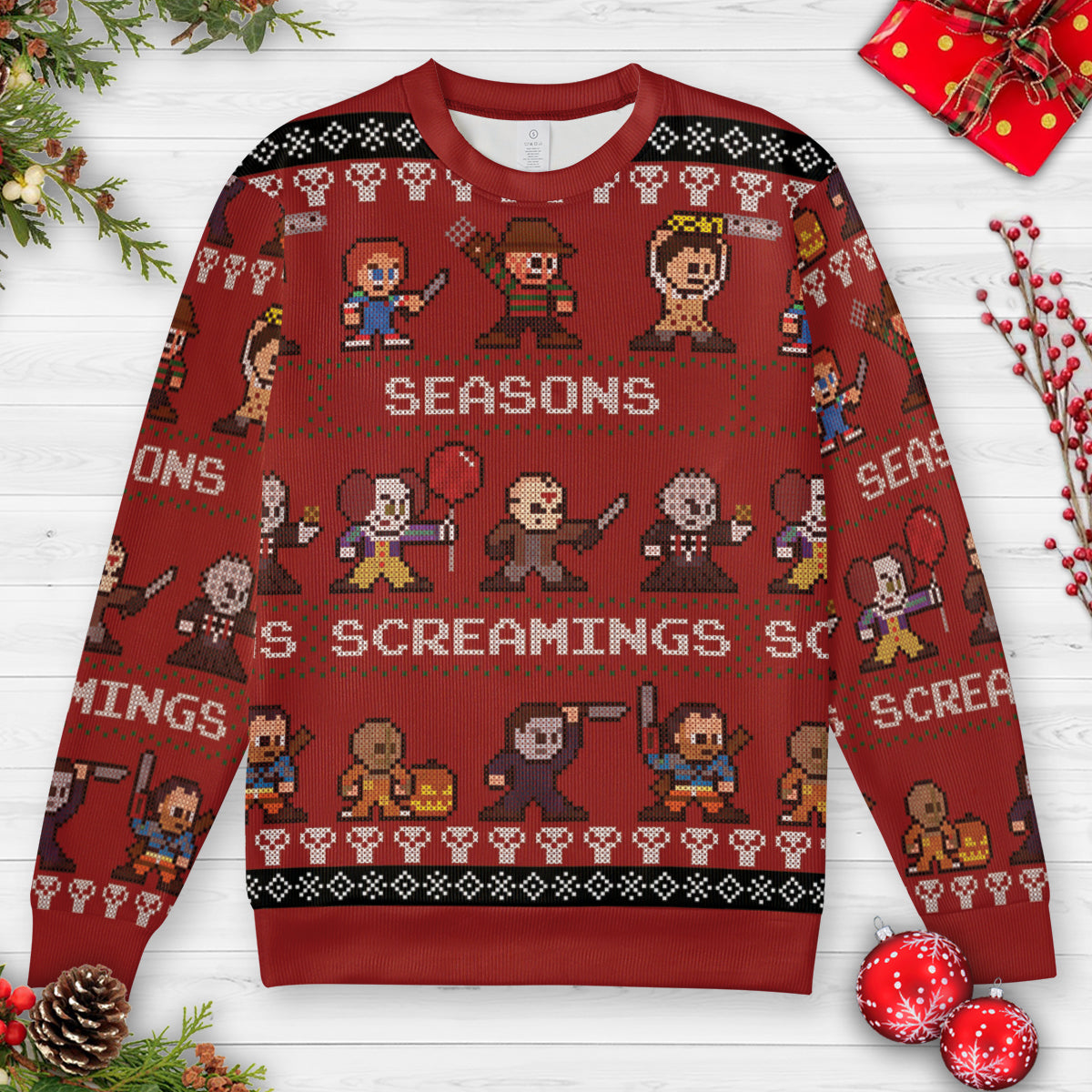 Seasons Screamings Ugly Christmas Sweatshirt