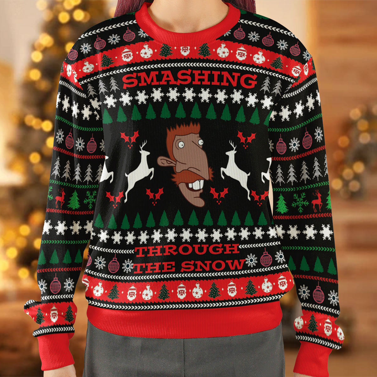 Through The Snow Ugly Christmas Sweatshirt