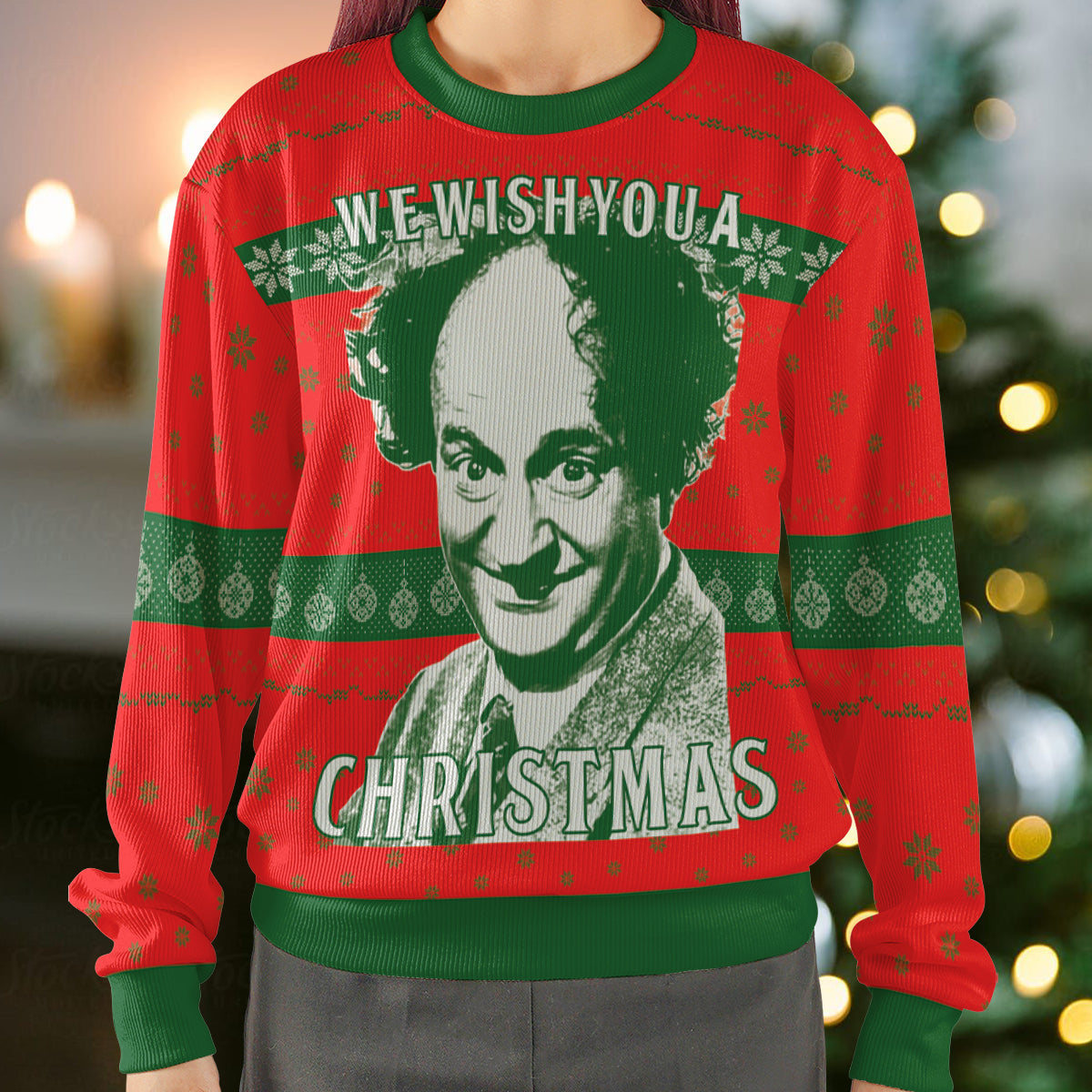 We Wish You A Larry Christmas Ugly Christmas Sweatshirt