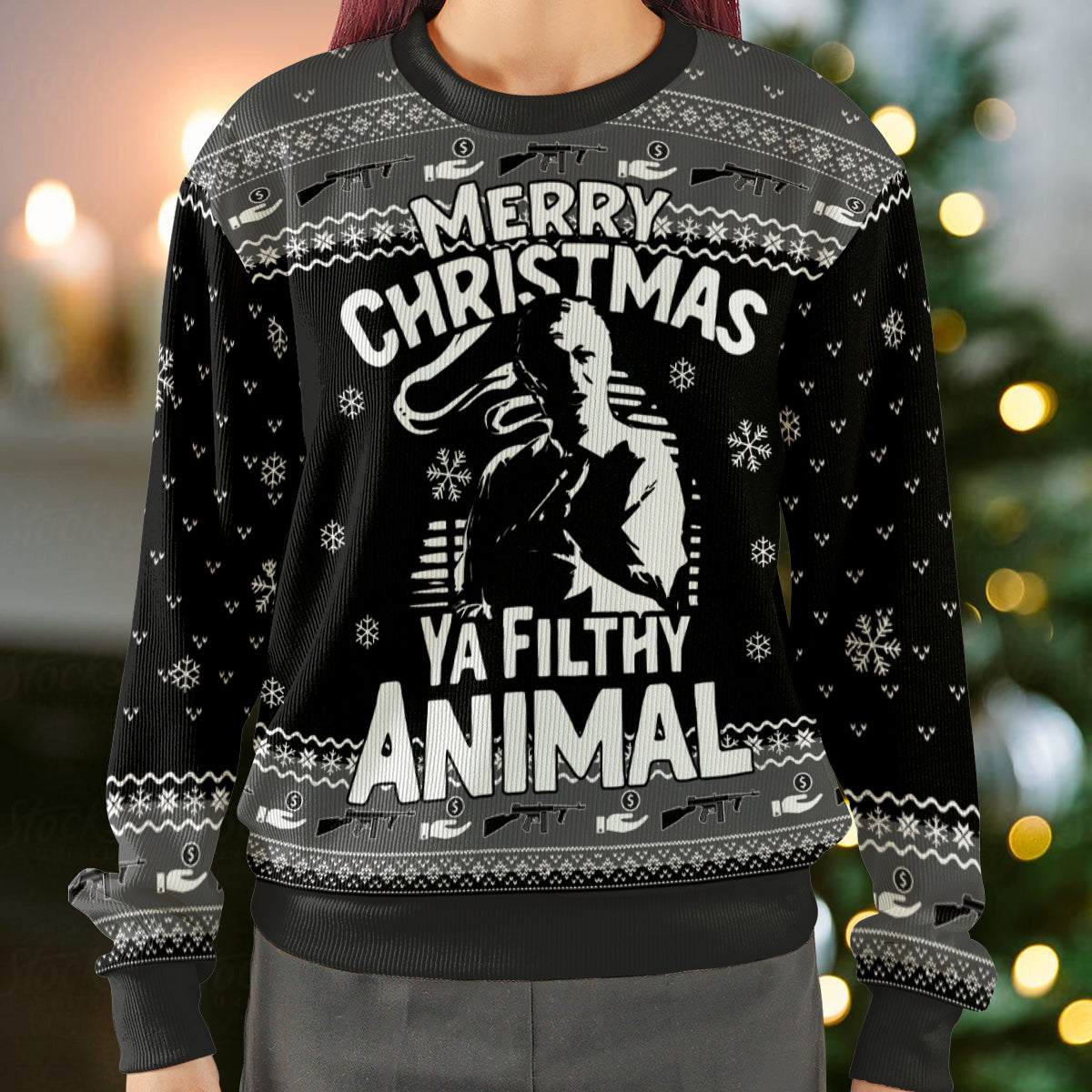 Merry Christmas Ya Filthy Animal Ugly Christmas Sweatshirt