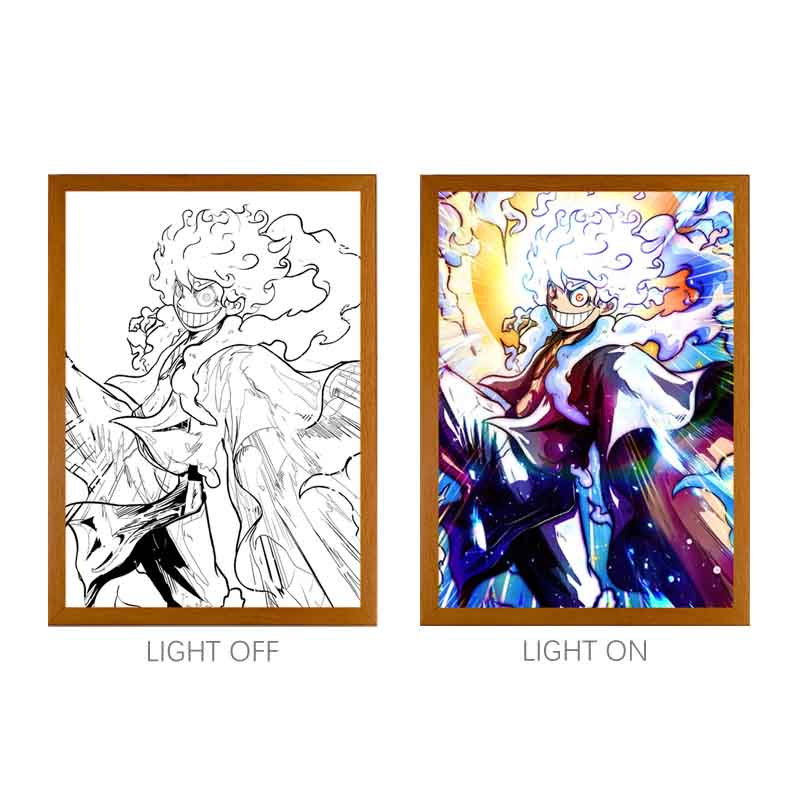 One Piece Anime Light Box Series – LED Light Painting Photo Frames & Wall Art