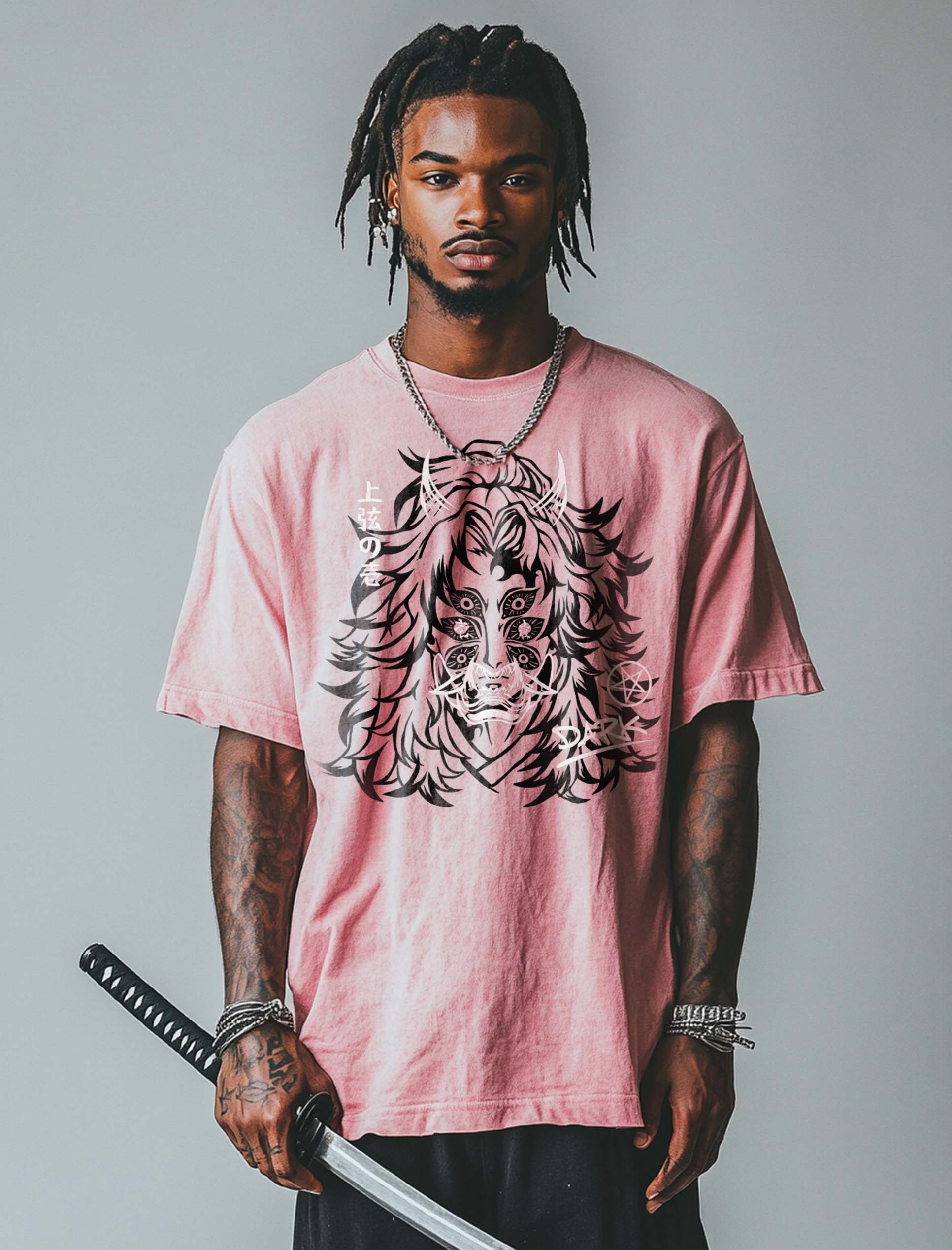 Eclipsed Swordsman Kokushibo Vintage Tee