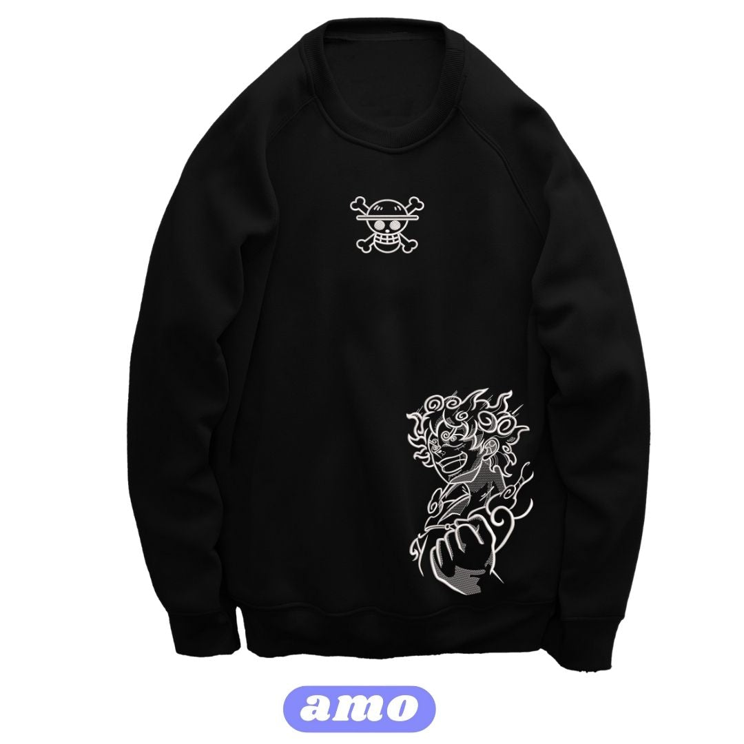 Luffy gear 5 One Piece Embroidered Sweater