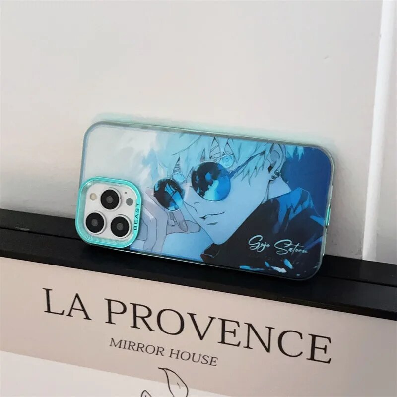 Gojo Blue Glasses iPhone Case