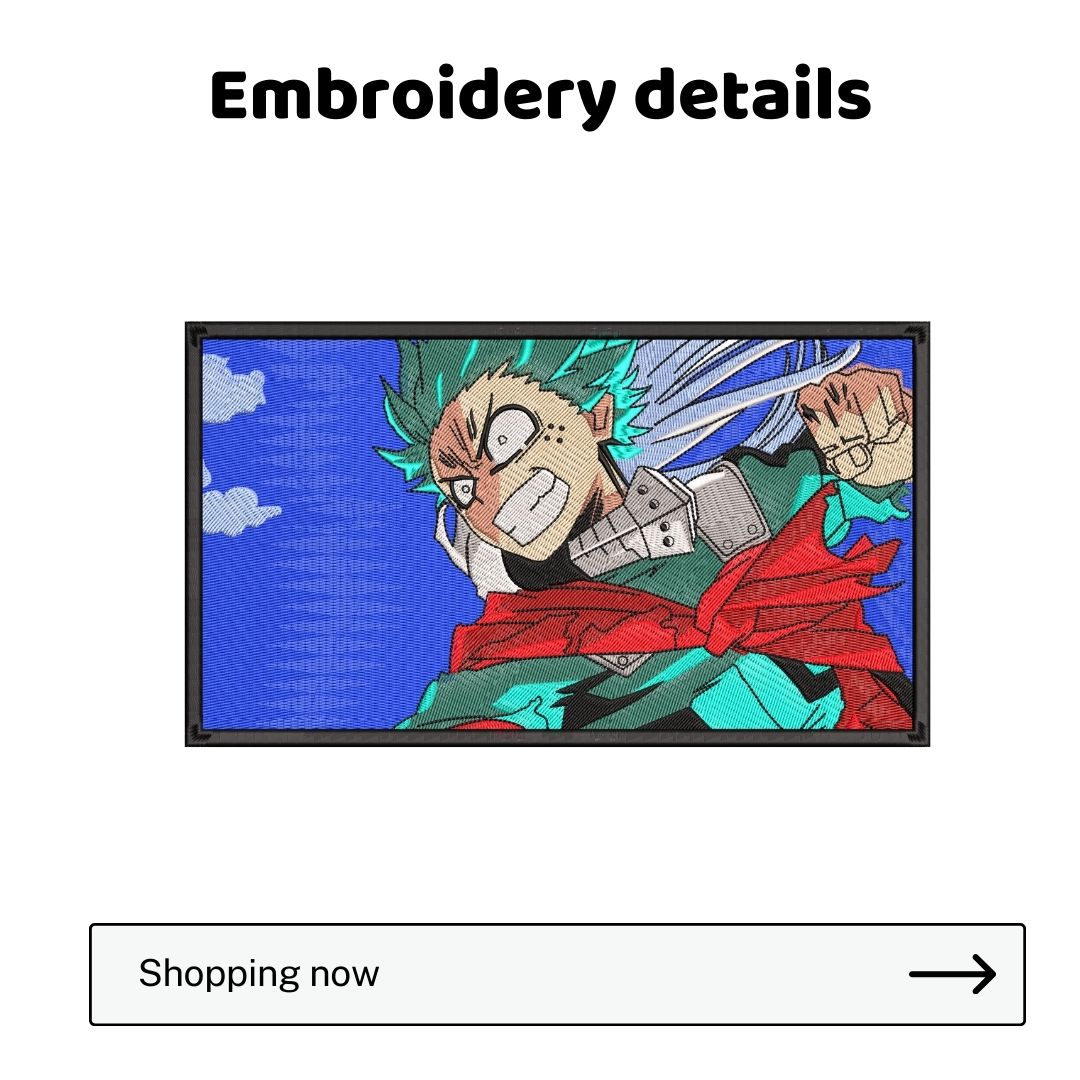 Midoriya Izuku DEKU - My Hero Academia Embroidered T-Shirt