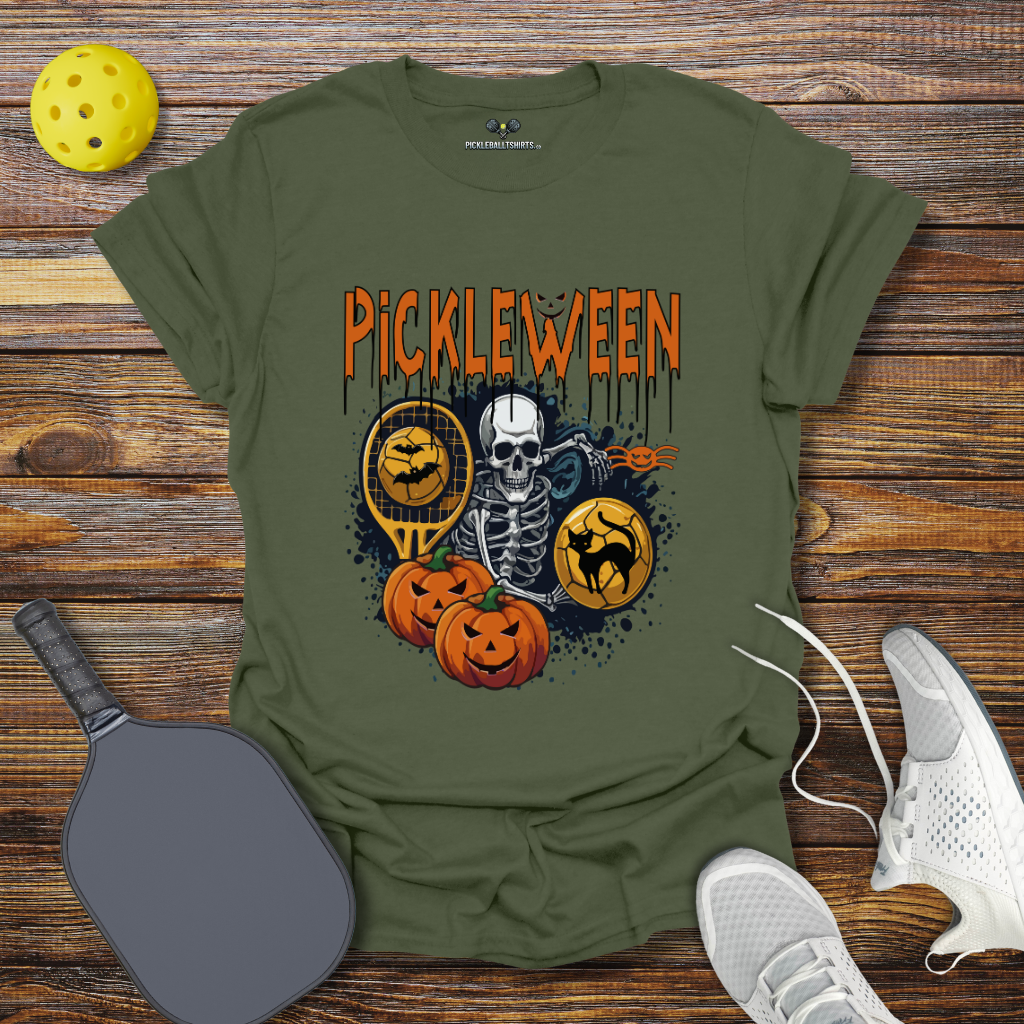 Funny Pickleball Shirt –  Pickleween Halloween T-Shirt
