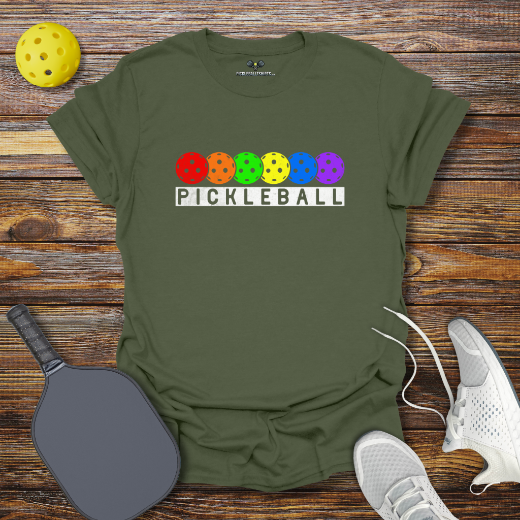 Funny Pickleball Shirt –  Pickleball Retro Balls T-Shirt