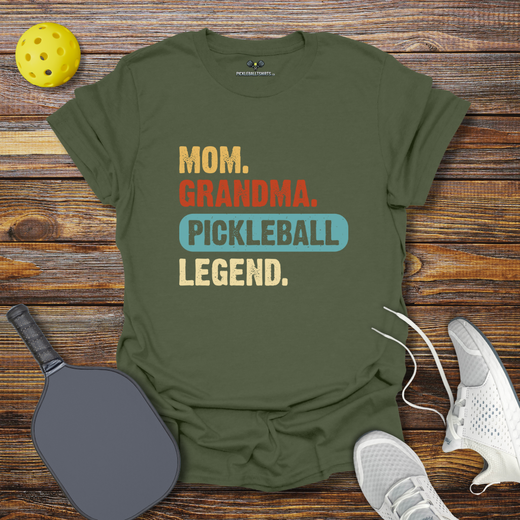 Funny Pickleball Shirt –  Mom Grandma Pickleball Legend T-Shirt
